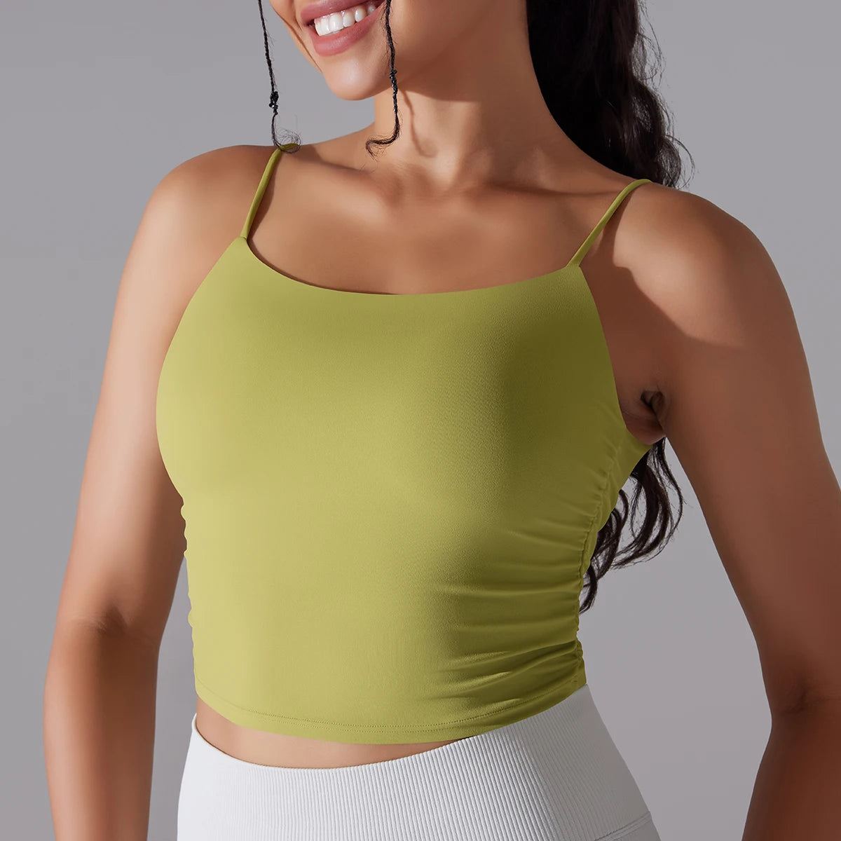 Women Sports Bra Sexy Gym Bra Cropped Top Yoga Bra Seamless Fitness Tank Top Shockproof with Pad Clothing