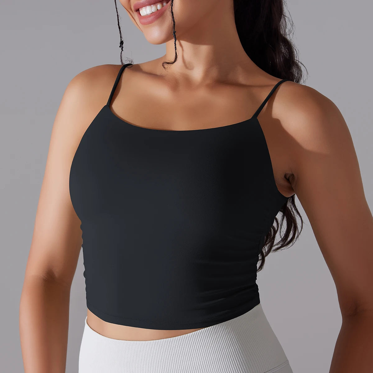 Women Sports Bra Sexy Gym Bra Cropped Top Yoga Bra Seamless Fitness Tank Top Shockproof with Pad Clothing