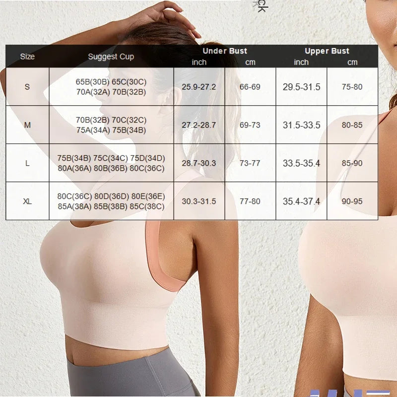 Yoga Bra Crisscross Back Gym Bra Fitness Workout Bras Golf Bras Bounce Control Sports Tops Elastic Golf Crops Gym Tops