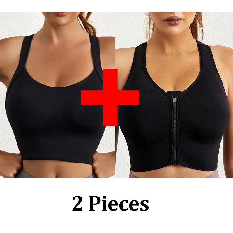 Yoga Bra Crisscross Back Gym Bra Fitness Workout Bras Golf Bras Bounce Control Sports Tops Elastic Golf Crops Gym Tops