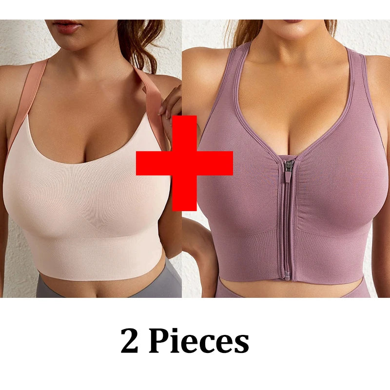 Yoga Bra Crisscross Back Gym Bra Fitness Workout Bras Golf Bras Bounce Control Sports Tops Elastic Golf Crops Gym Tops